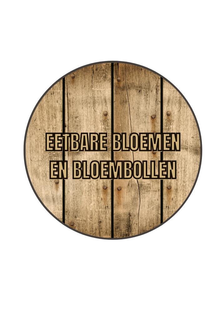Eetbare bloemen en bloembollen biologisch gekweekt
