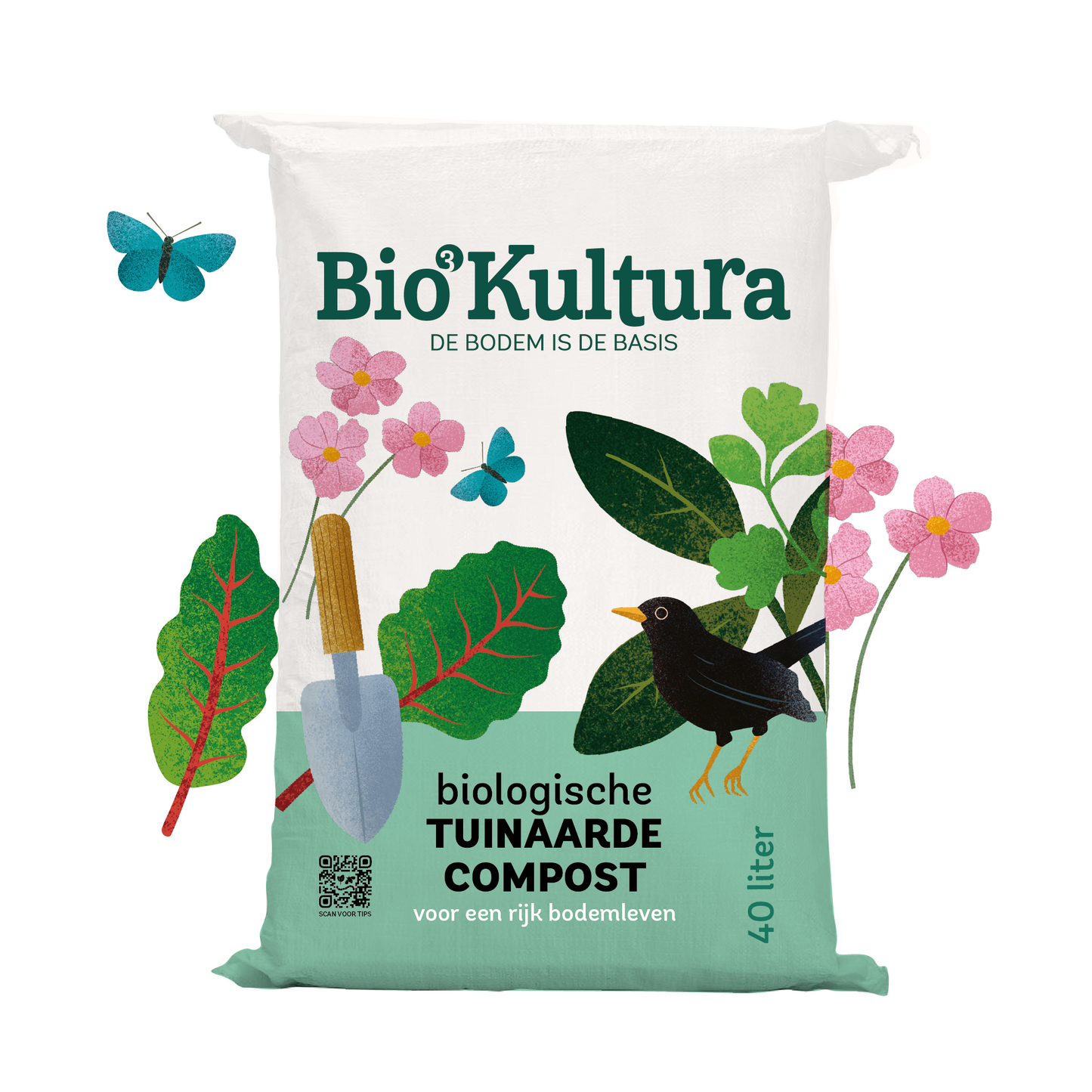 Biologische tuinaarde-compost 40 ltr. | Bio-Kultura